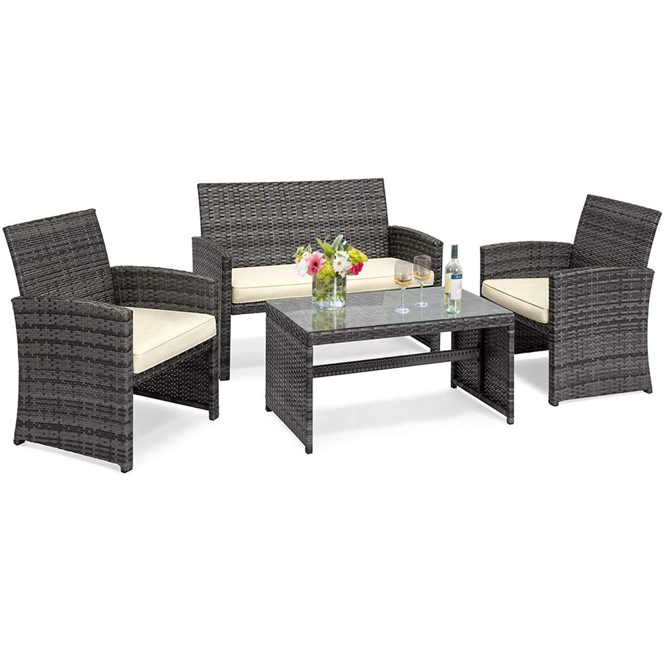 4-Piece Outdoor Patio Conversation Set