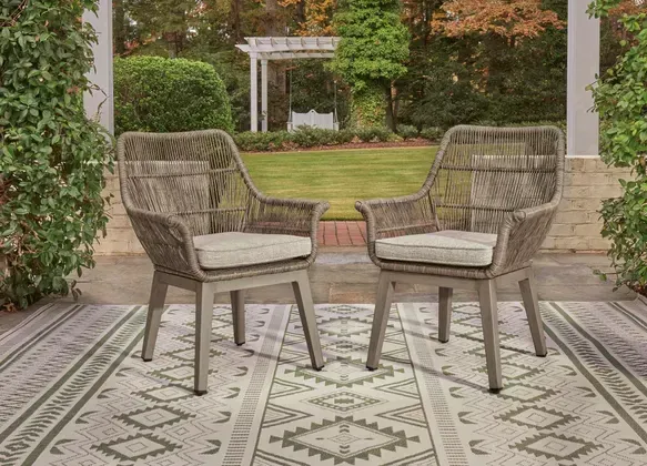 Beach Front Arm Chair With Cushion (2/CN)