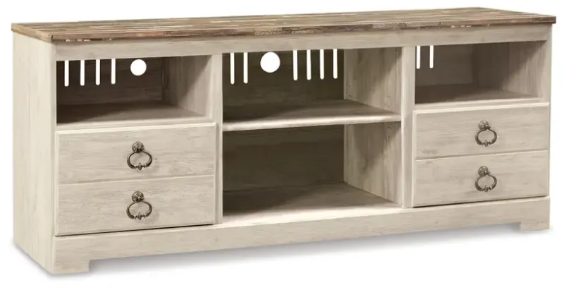 Willowton LG TV Stand w/Fireplace Option 