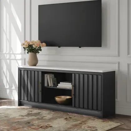 Cadmori XL TV Stand w/Fireplace Option