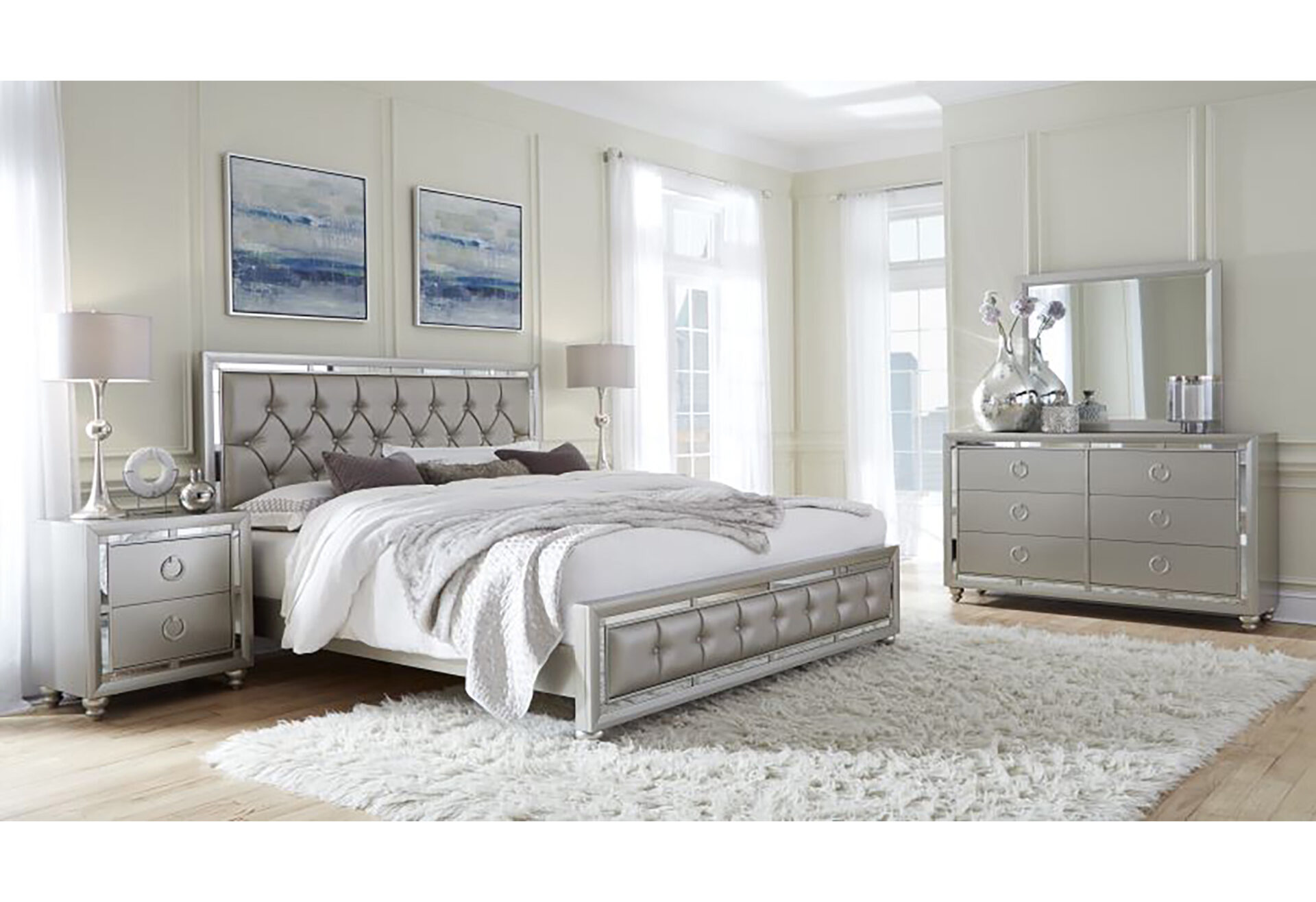  SILVER FULL BED ROOM SET