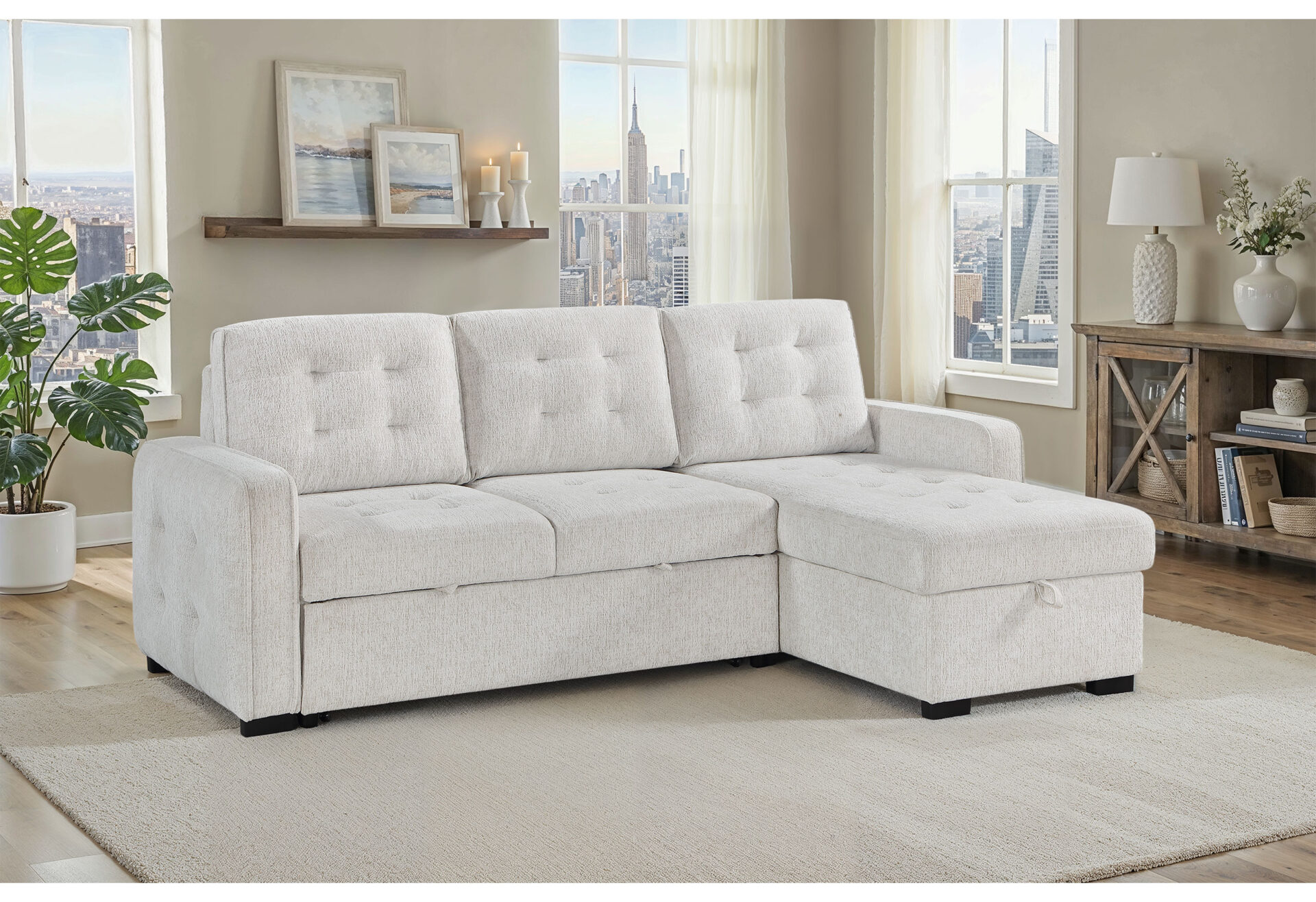 CHALK REVERSIBLE SOFA BED