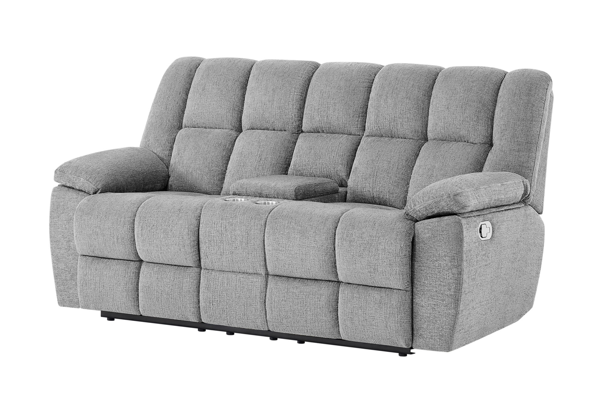 SMOKE CONSOLE RECLINING LOVESEAT