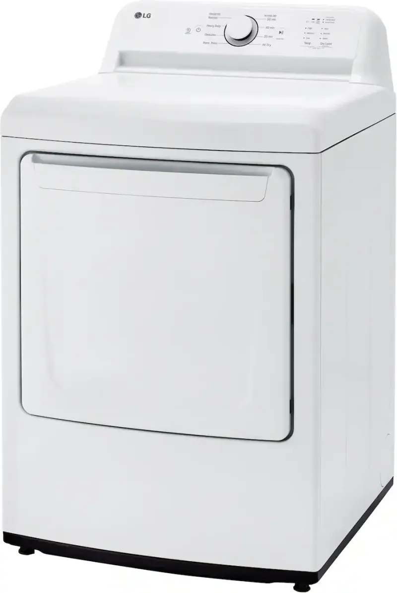 LG - 7.3 Cu. Ft. Electric Dryer with Sensor Dry - White