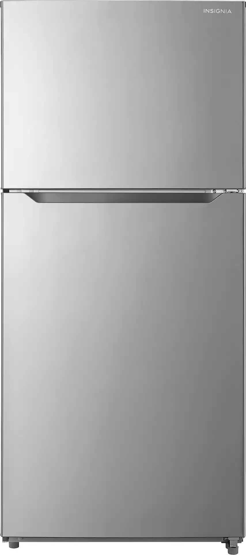 Insignia™ - 30 in. Wide 18 Cu. Ft. Top-Freezer Refrigerator with ENERGY STAR Certification - Stainless Steel