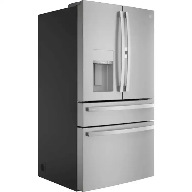 GE Profile - 36 in. Wide 27.9 Cu. Ft. 4-Door French Door Smart Refrigerator with Hands-Free AutoFill - Stainless Steel