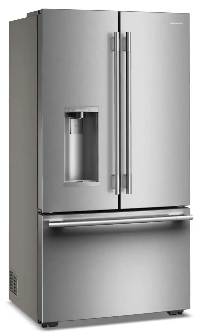 KitchenAid - Counter-Depth French Door Refrigerator with Intelligent Auto Fill - Stainless Steel