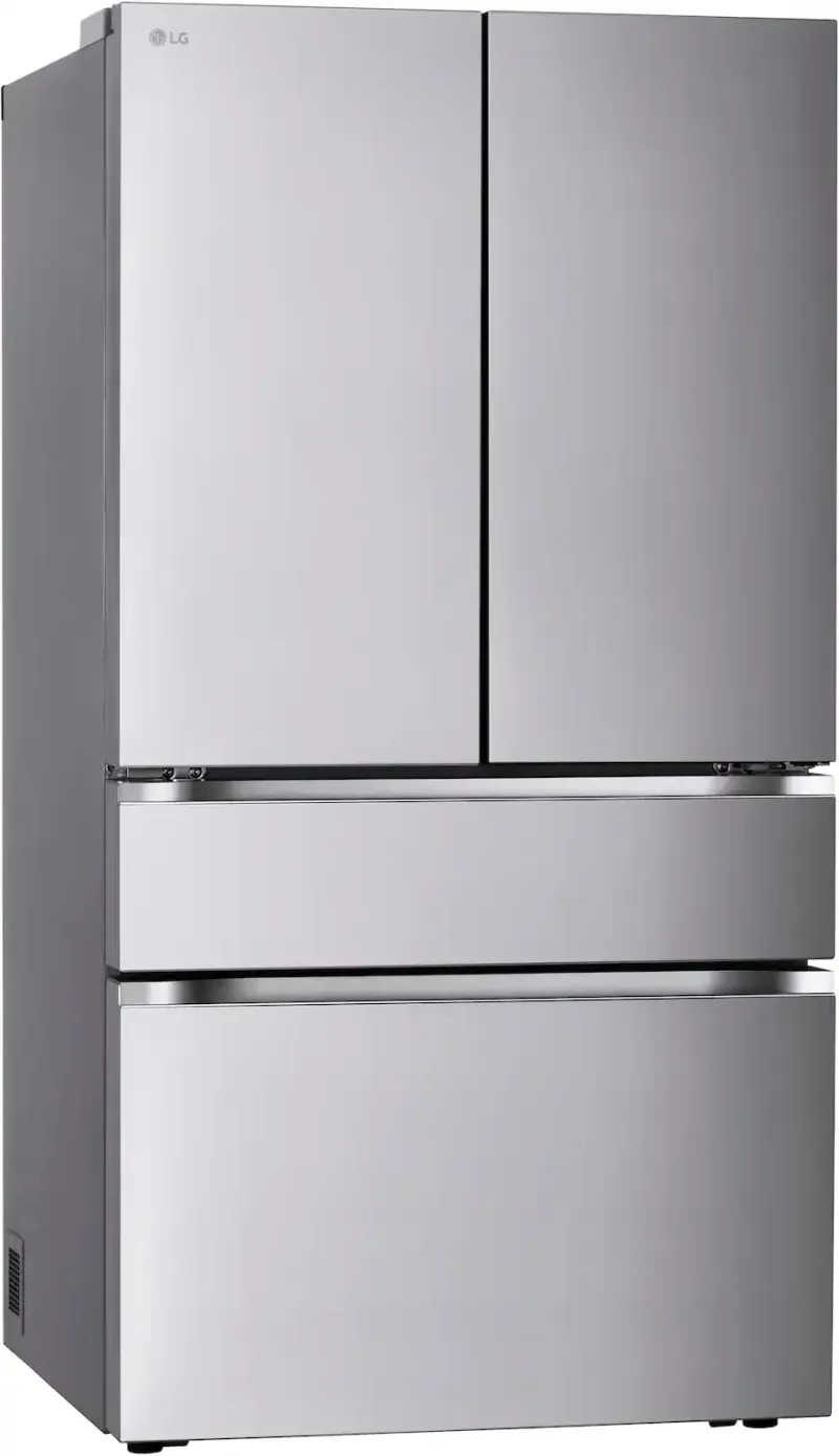 LG - 36-in Standard-Depth MAX 29.6 Cu. Ft. 4-Door French Door Smart Refrigerator with Full-Convert Drawer - Stainless Steel