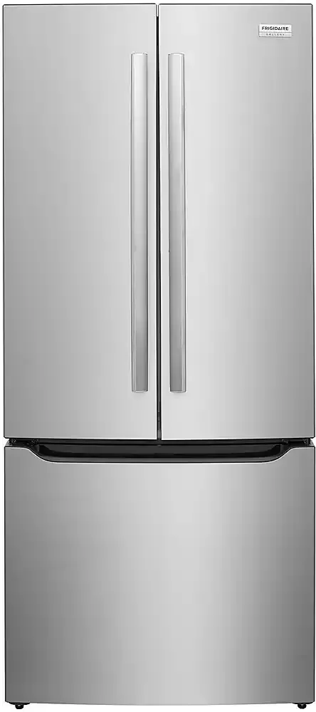 Frigidaire - Gallery 30 in. Wide 20 Cu. Ft. French Door Standard-Depth Refrigerator with Internal Water Dispenser - Smudge Proo