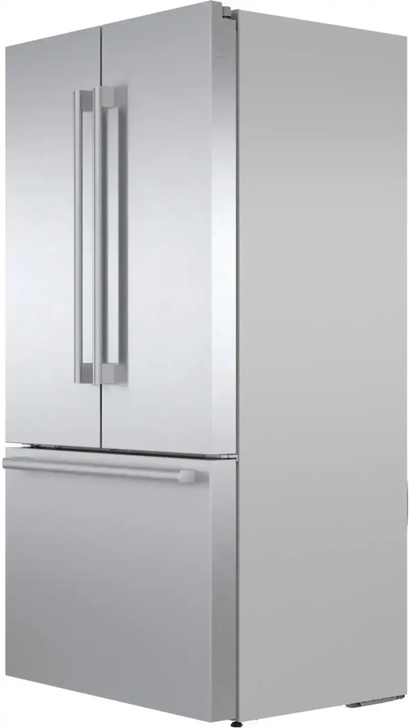 Bosch - 800 Series 36 in. Wide 21 Cu. Ft. French Door Bottom Freezer Counter-Depth Smart Refrigerator with VitaFresh - Stainles