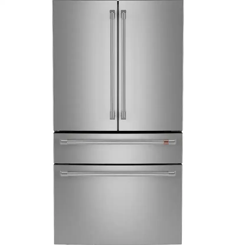 Café - 36 in. Wide 28.7 Cu. Ft. 4-Door French Door Smart Refrigerator with Dual Dispense Autofill Pitcher - Stainless Steel
