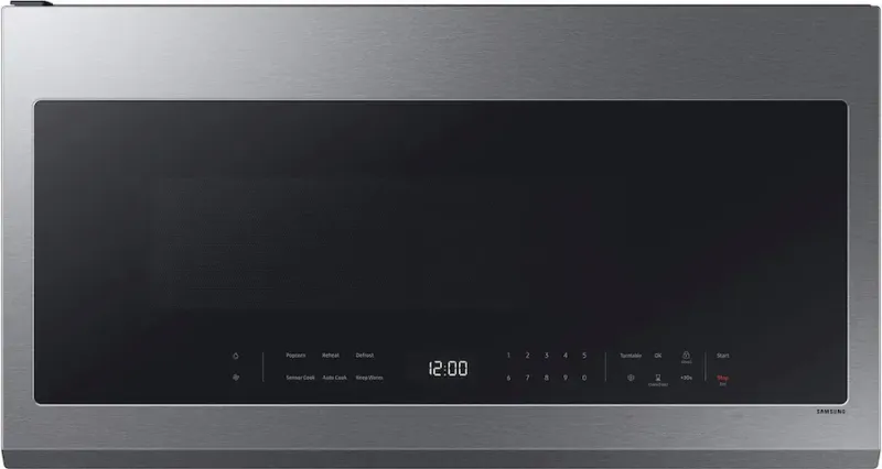 Samsung - 2.1 Cu. Ft. Over-the-Range Microwave with Sensor Cooking and Wi-Fi Connectivity - Stainless Steel