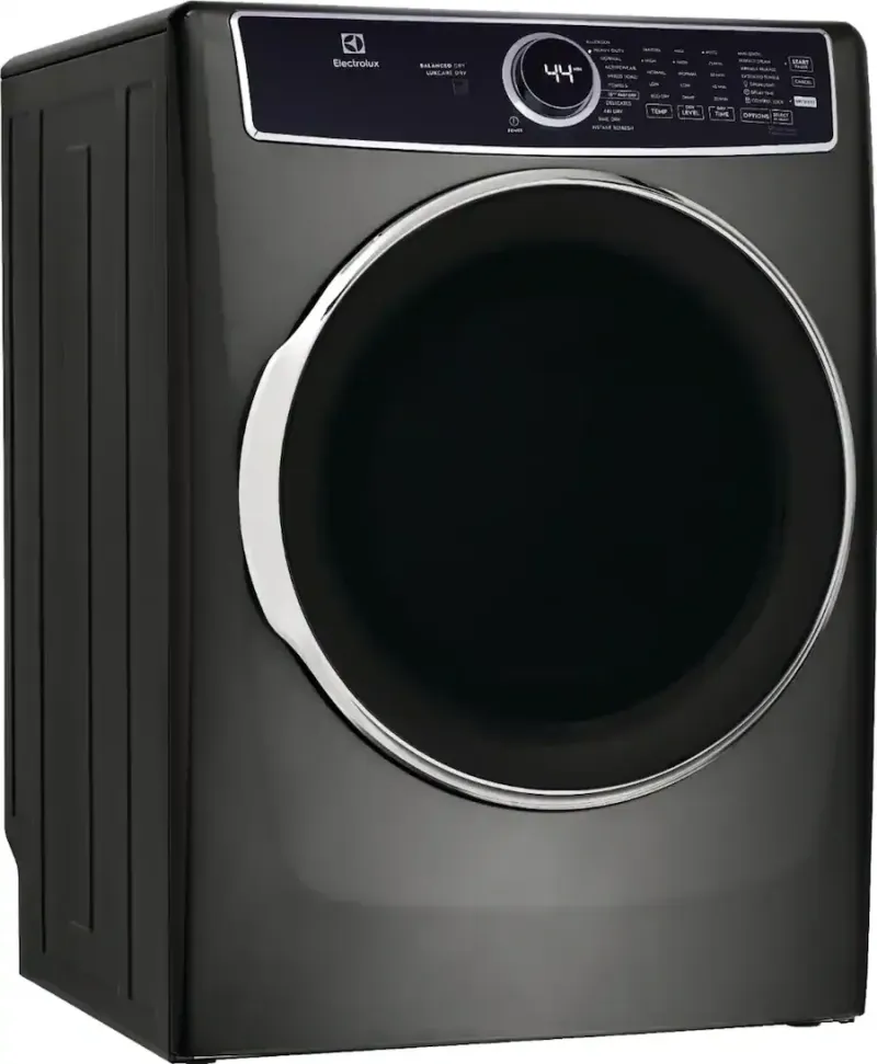 Electrolux - 8.0 Cu. Ft. Stackable Electric Dryer with Steam and Balanced Dry - Titanium