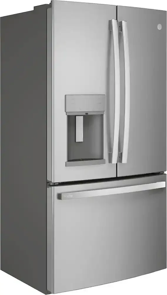 GE Profile - 36 in. Wide 22.1 Cu. Ft. French Door Counter-Depth Refrigerator with Hands-Free AutoFill - Stainless Steel