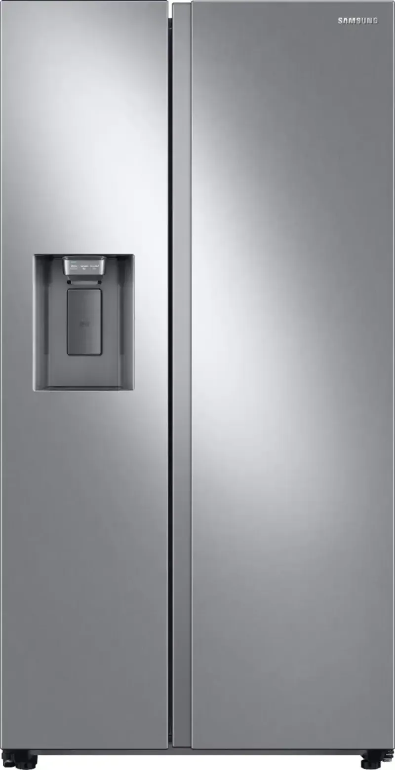 Samsung - 36 in. Wide 27.4 cu. ft. Side-by-Side Refrigerator with Large Capacity - Stainless Steel