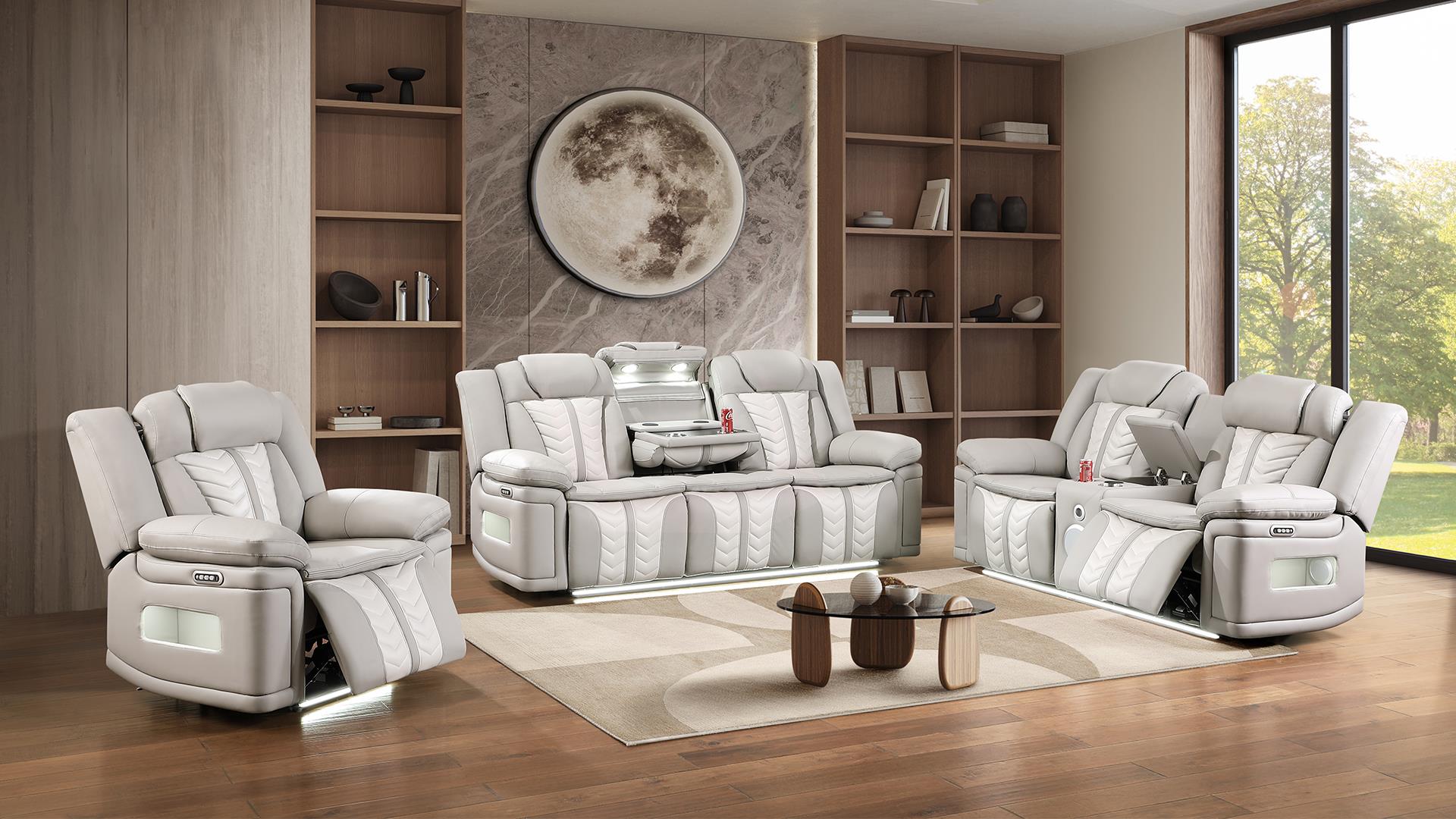 Cruiser Living Room Set in Gray