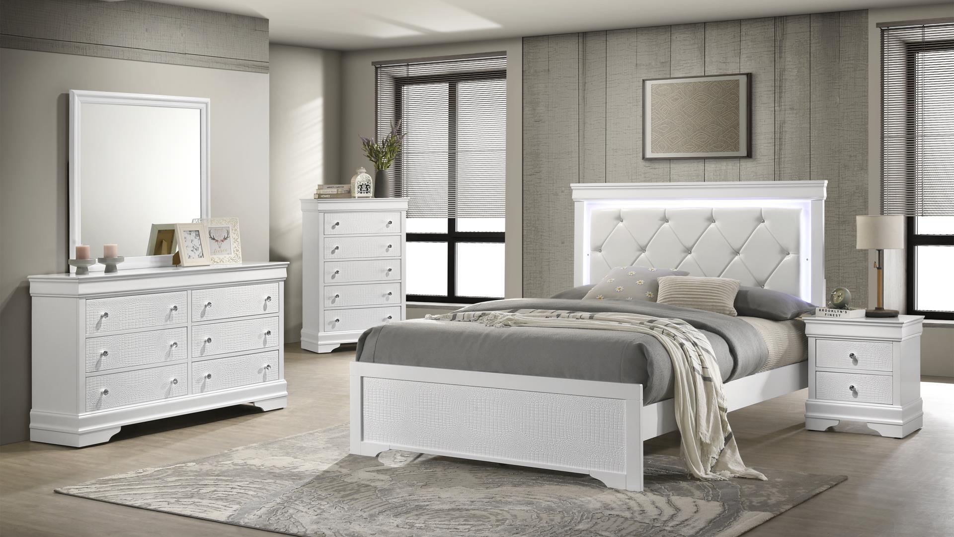 Blaze Bedroom Set in White