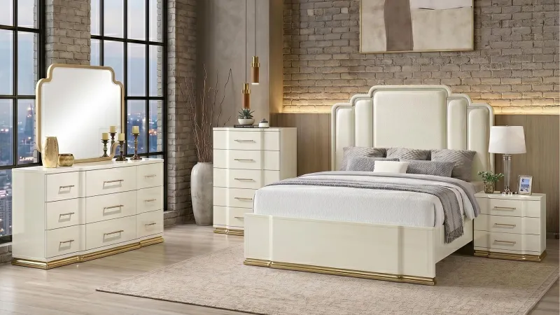 Lexington Bedroom Set in Beige