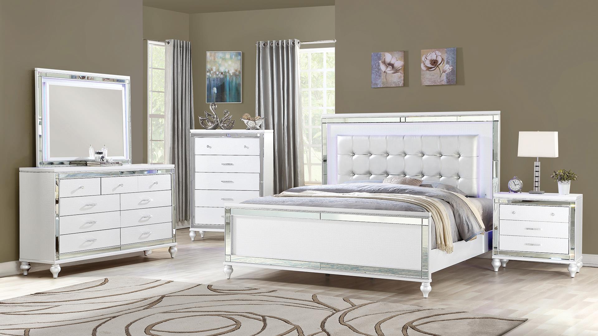 Sterling Bedroom Set in White