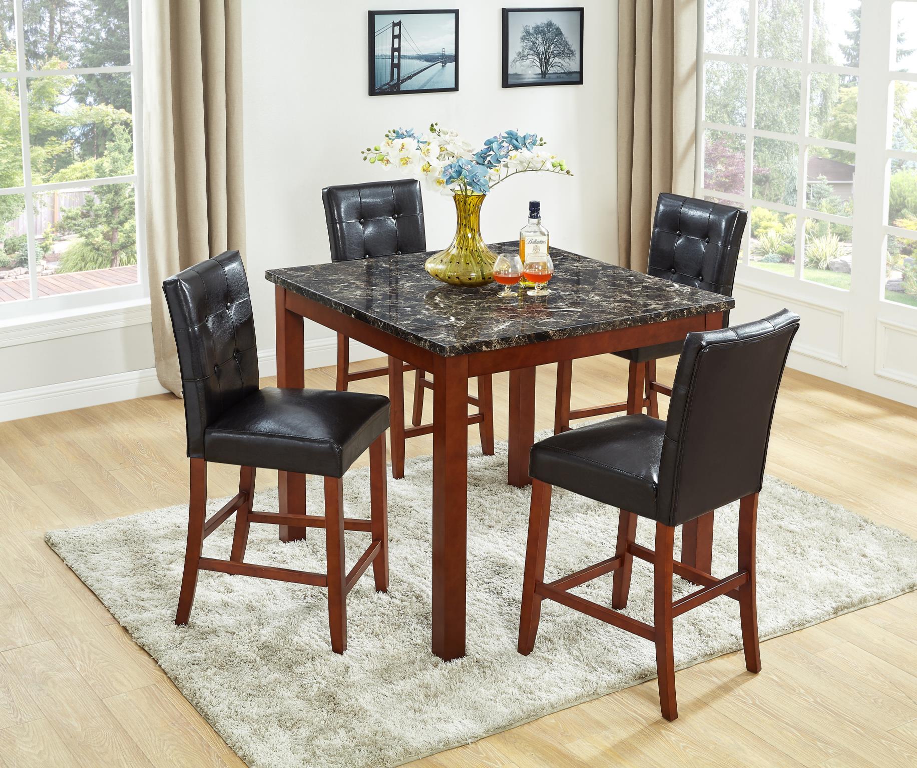 Brooklyn - 5 PC Pub Dining Set, Table and 4 Chairs