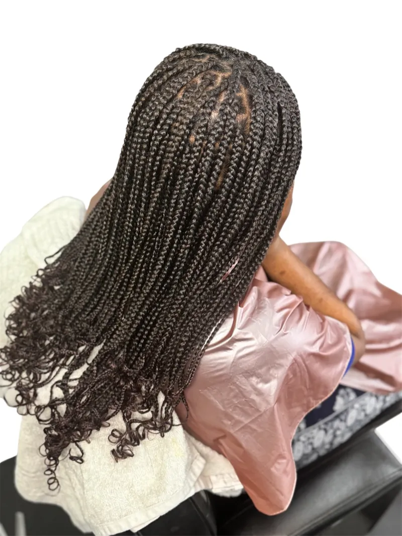 Featured braided hairstyle