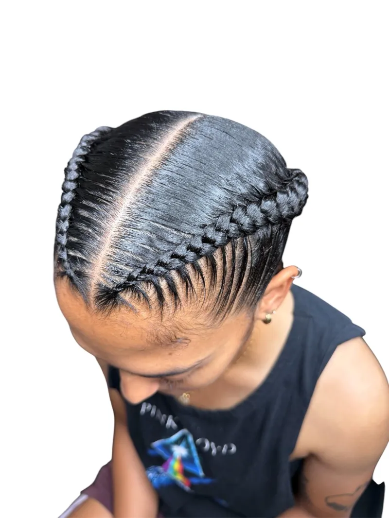 Two Feed-In Dutch Braids hairstyle