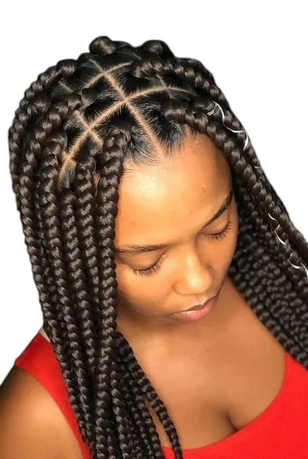Large Box Braids hairstyle