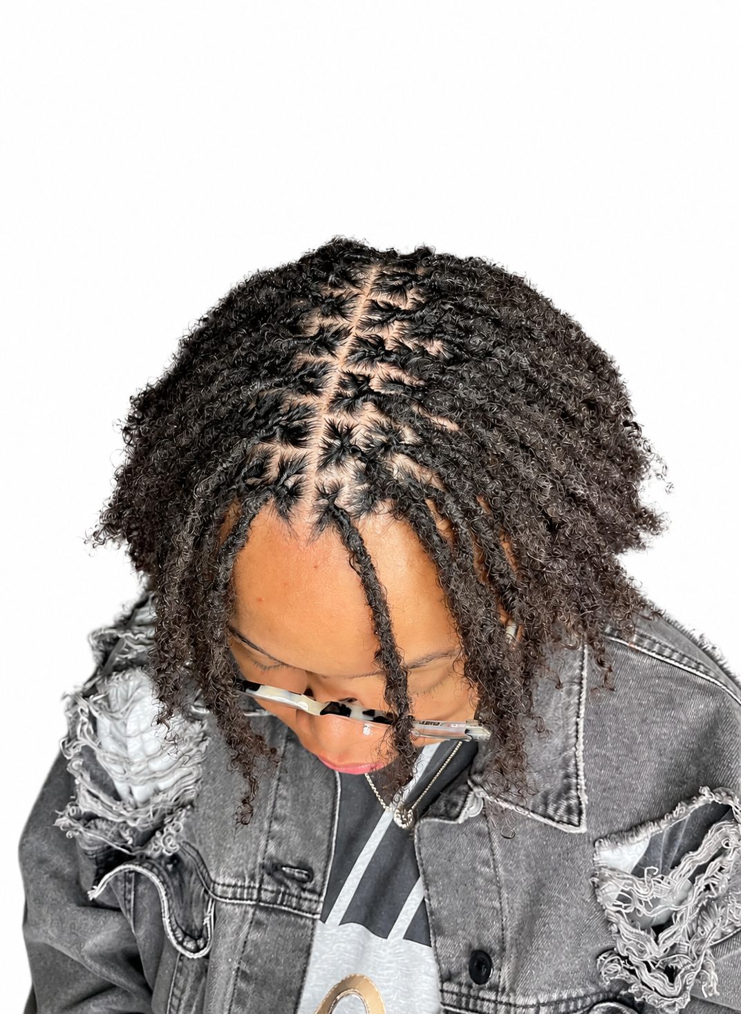 Dreadlocks interlock maintenance, half head
