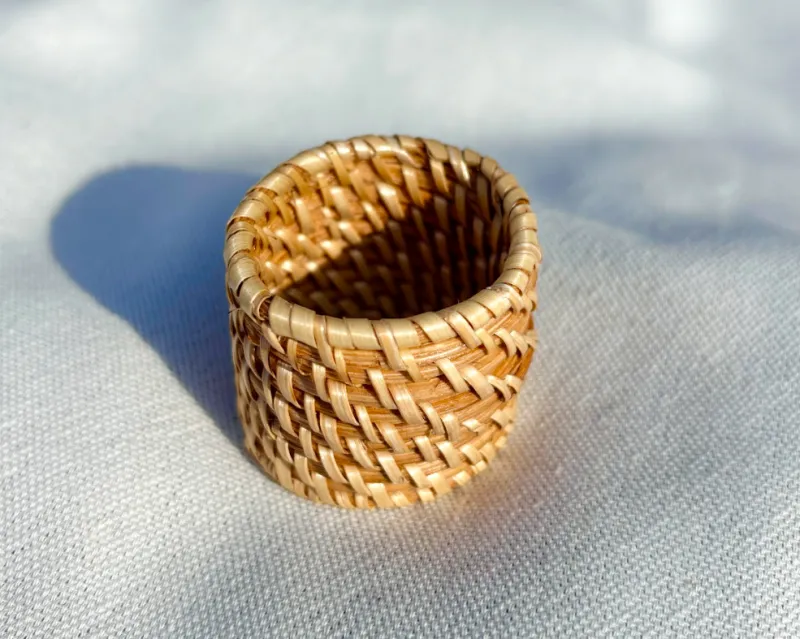 Orbis Love Napkin Ring (Rattan)