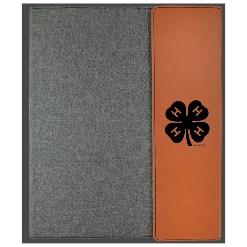 Laser Engraved 4-H Padfolio