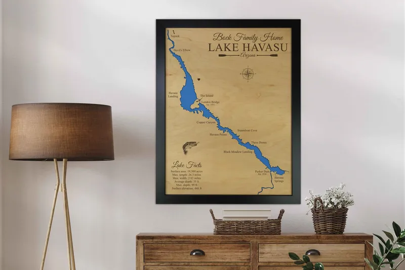 Lake Havasu Map, Arizona
