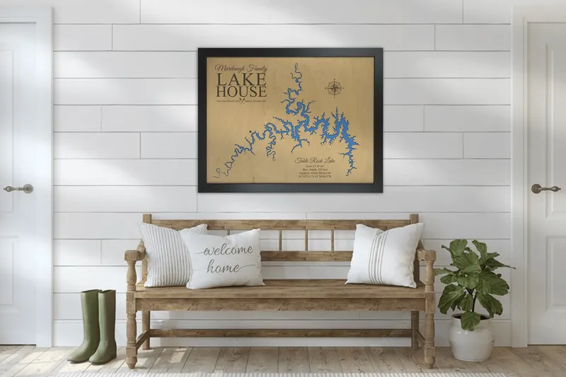 Table Rock Lake Map, Missouri , Arkansas