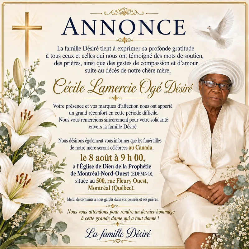 Souvenir de Cécile Lamercie Ogé Désiré — Photo 5