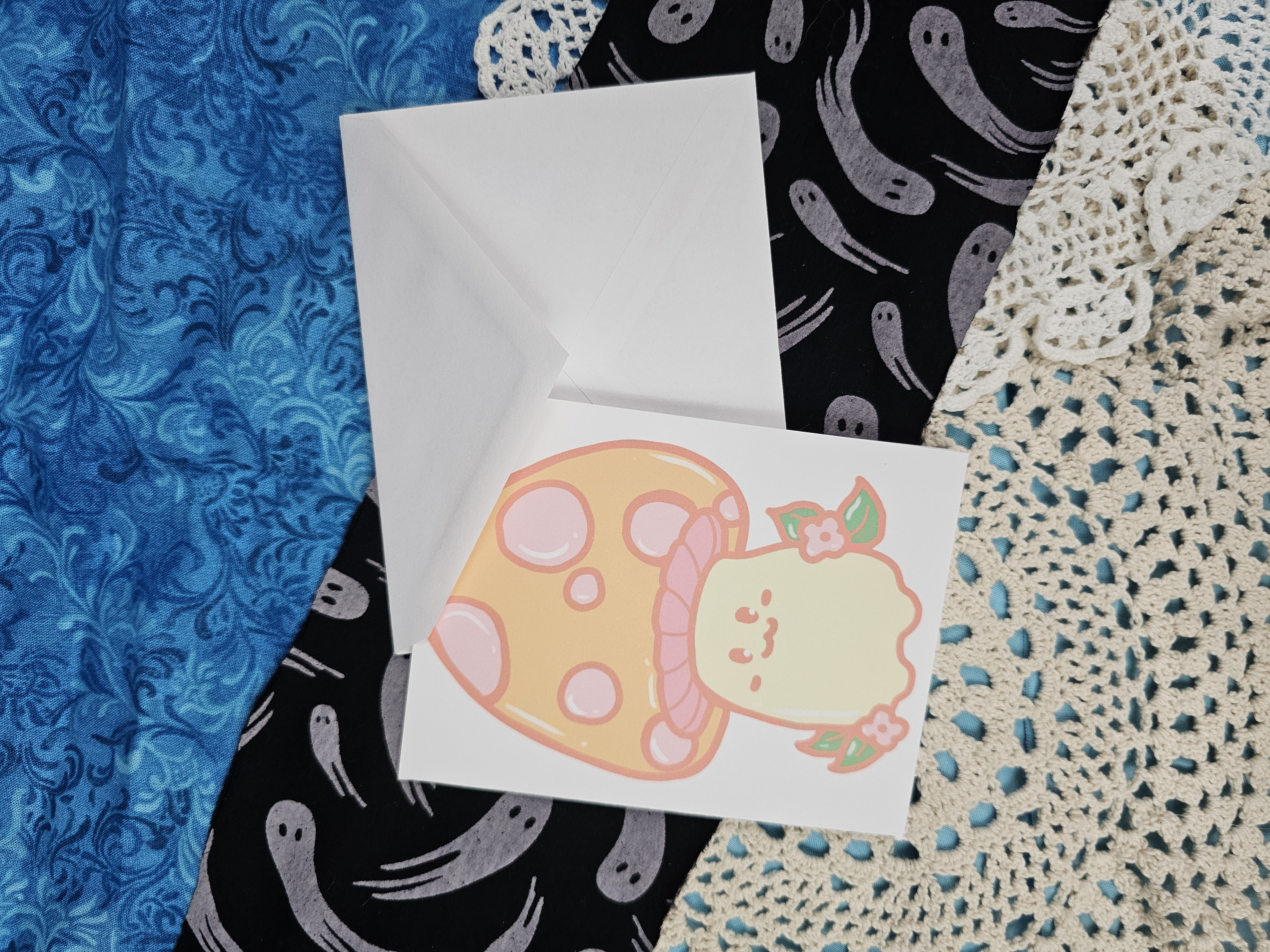 Greeting Card Yellow Mushroom 