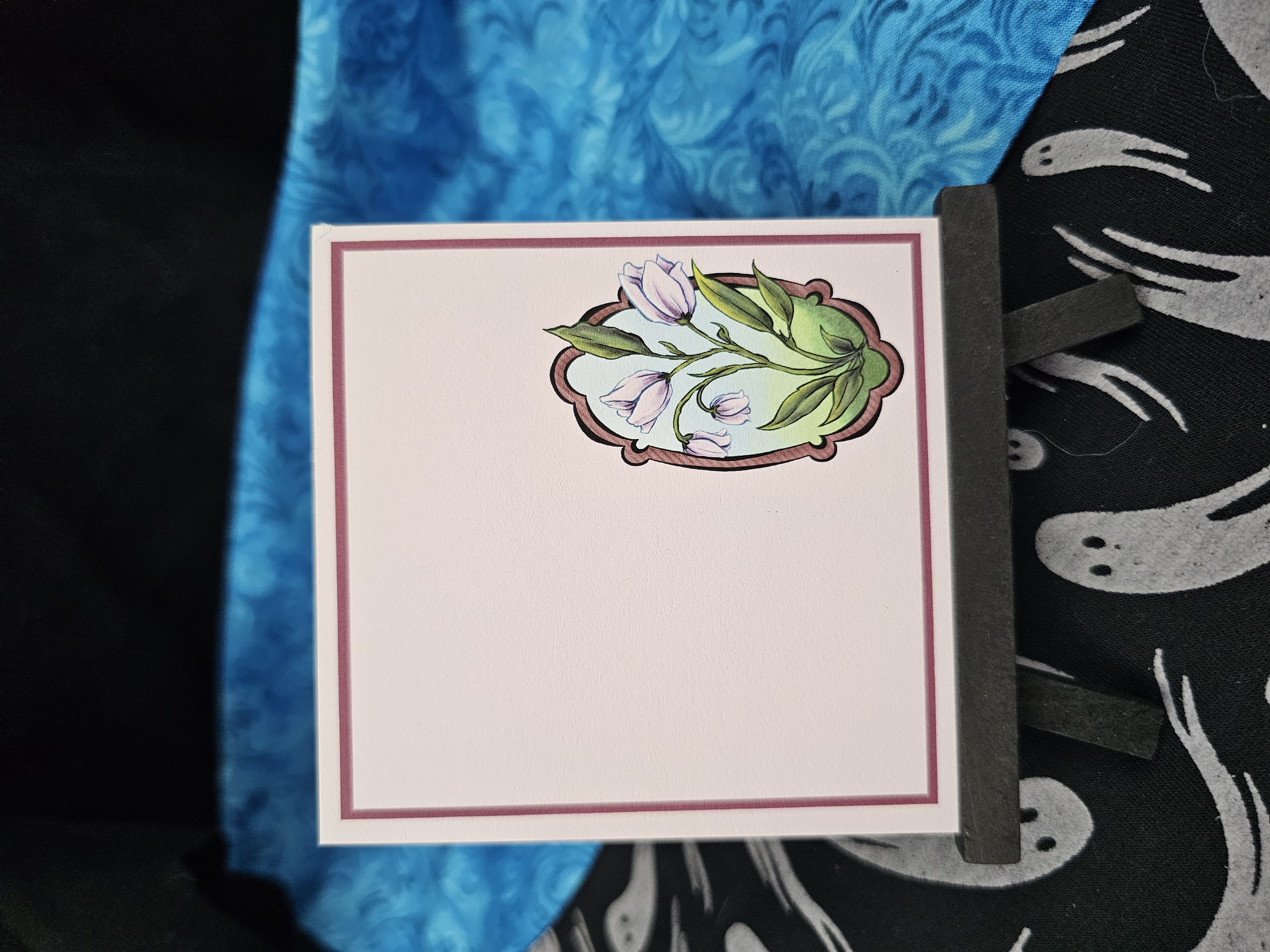 Small Notepad Flower Framed 