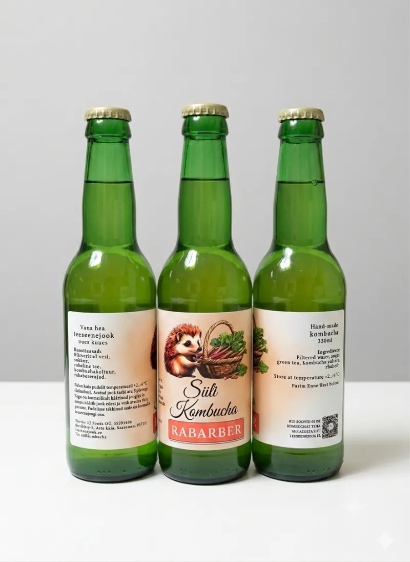Rabarberi kombucha