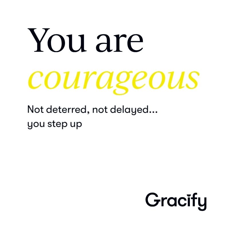 Affirmation Card: Courageous