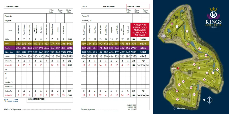 Golf Scorecards