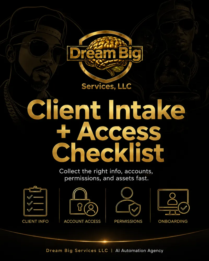 Client Intake + Access Checklist