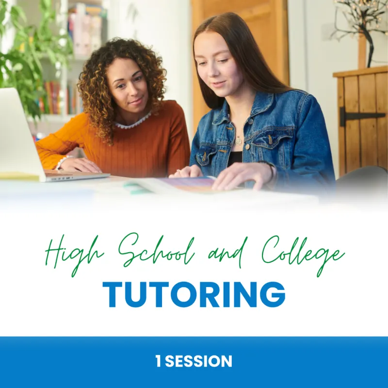 Tutoring – High School & College (1 Session)
