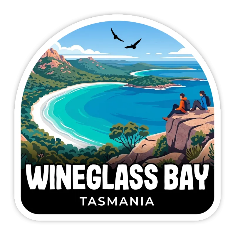 Wineglass Bay, Tasmania Sticker