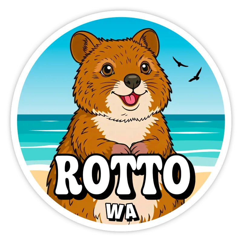 'Rotto' Rottnest Island, Western Australia Sticker