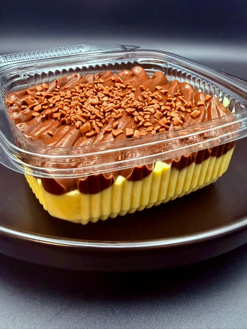 Passion fruit mousse with Belgian chocolate