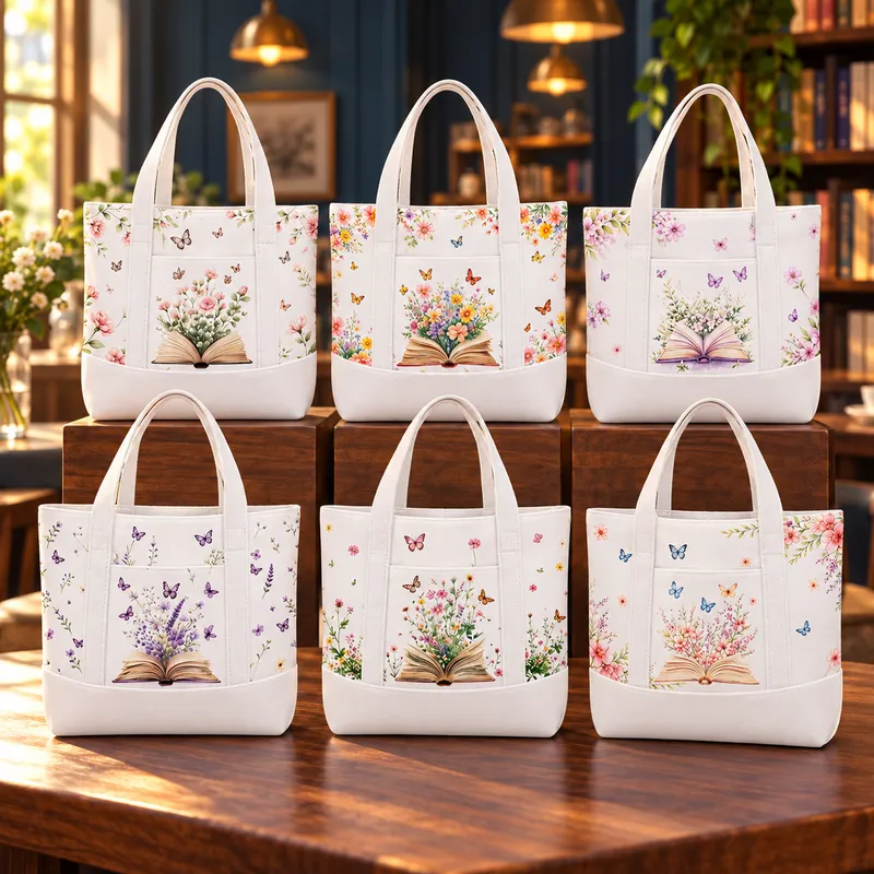 Book & Bloom Mini Totes