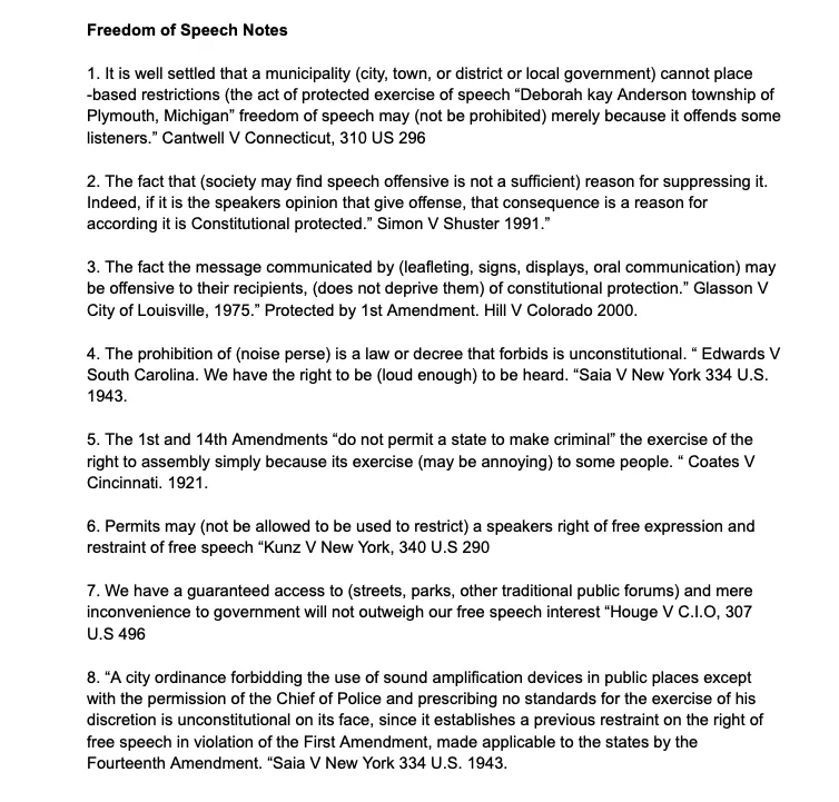 Free Speech Rights PDF
