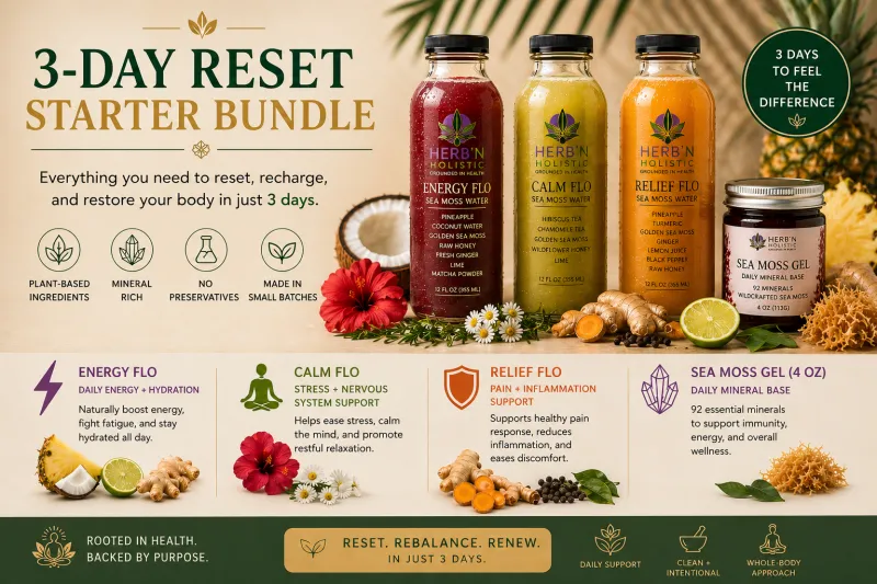 Sea Moss "3-Day Reset"  Starter Bundle 