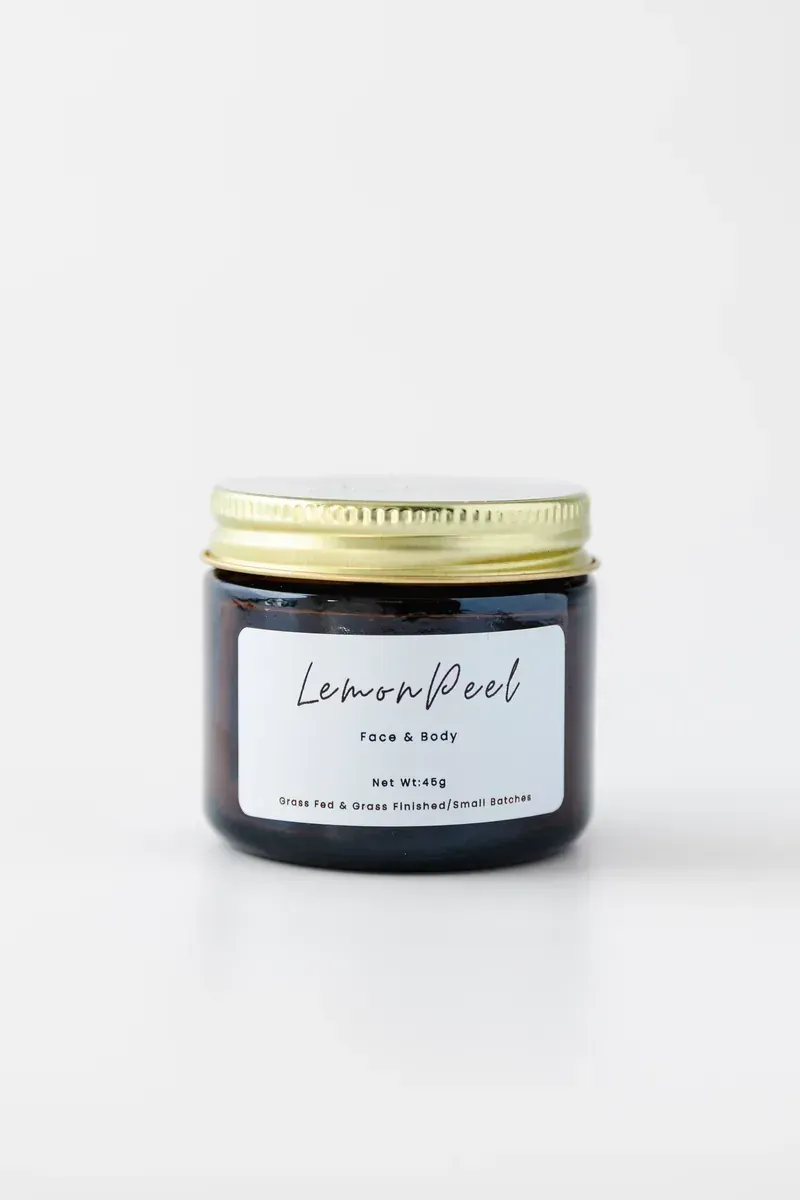 Lemon Peel Tallow whipped tallow jar