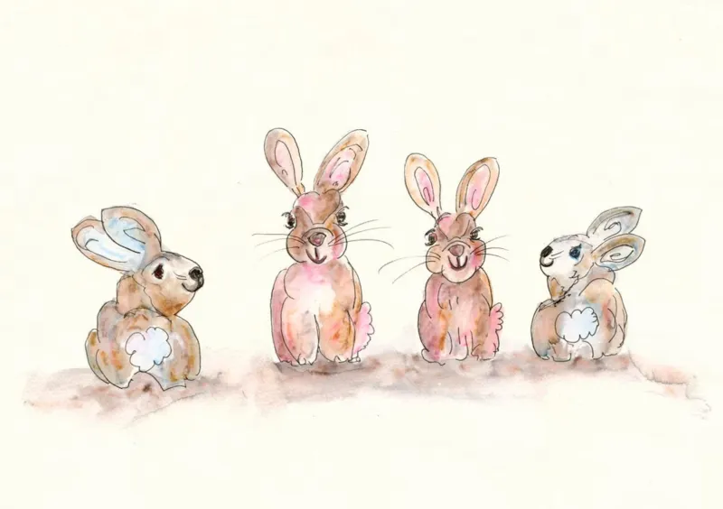 The Cousins Watercolour Print