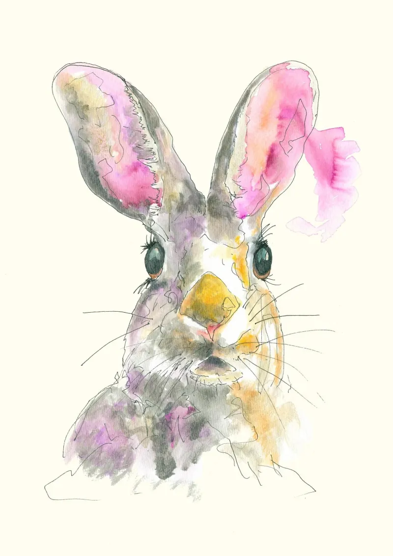 Toxic Lapin Watercolour Print