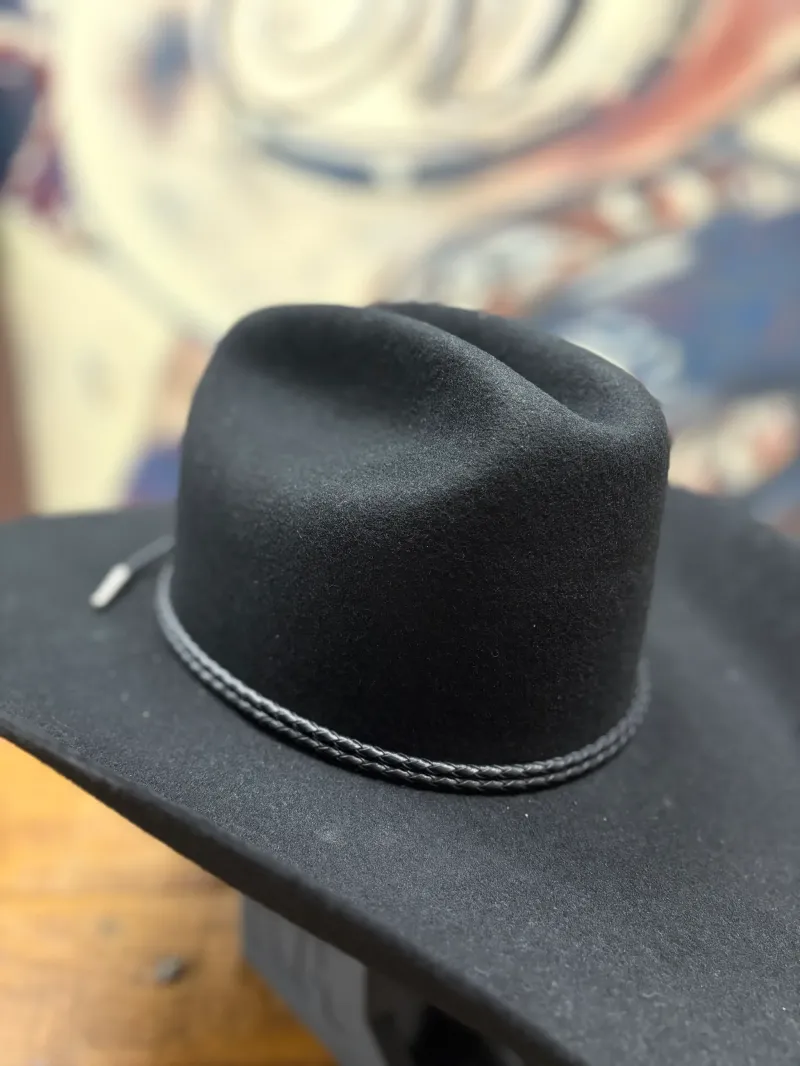 Leatherette Double Rope Hat Band | Black